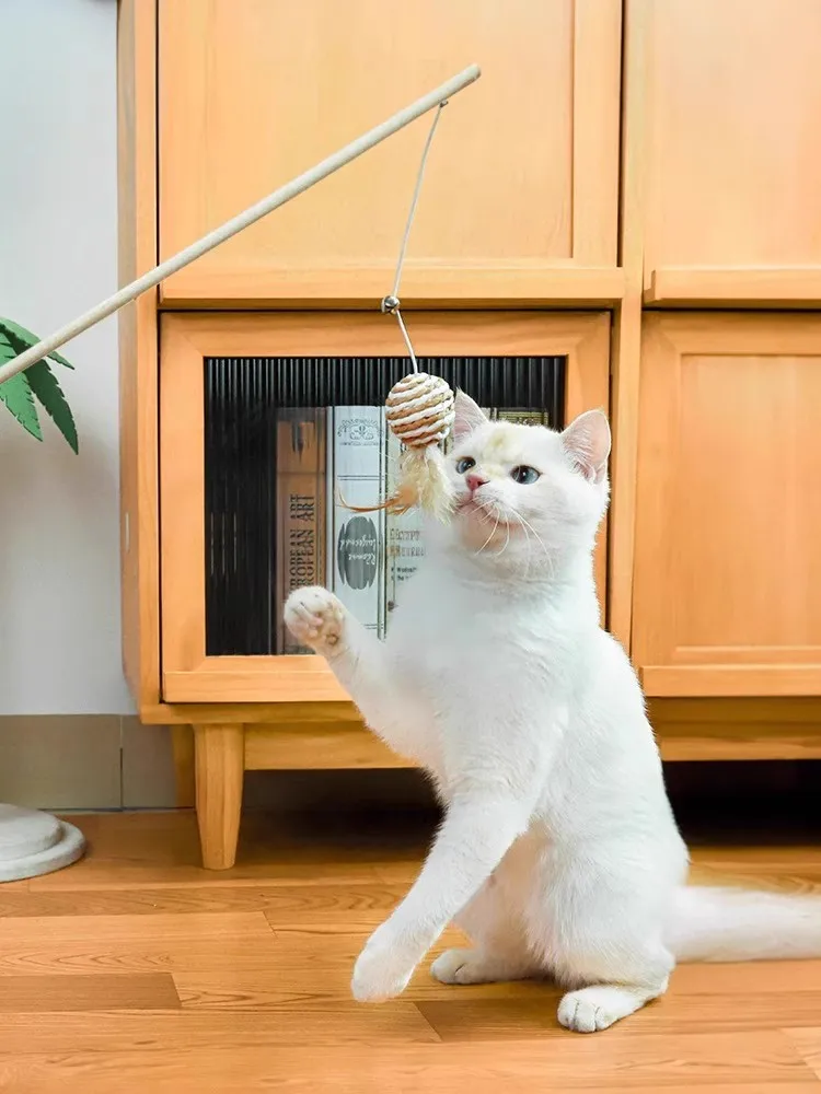 cat teasing sticks, cat self-pleasure toys, little mice with bells, bite-resistant kittens consume physical strength