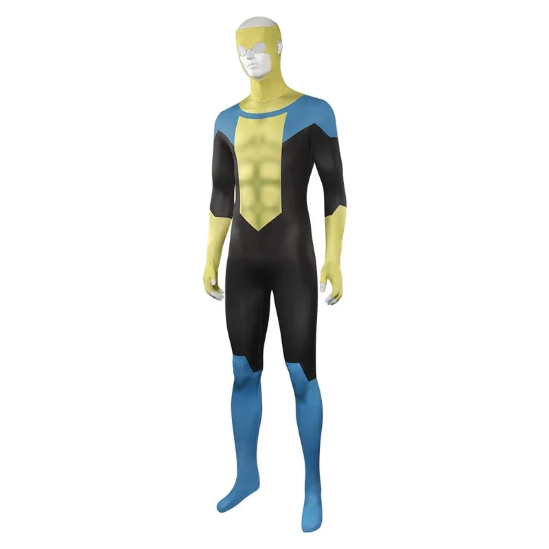 NewInvincible Mark Grayson Cosplay Fantasia Costume Zentai Jumpsuit for Adult Men Outfits Disguise Halloween Carnival Party Suit