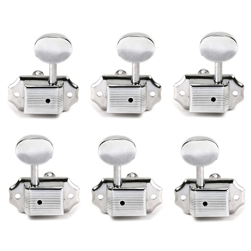 

Semiclosed Guitar Tuning Pegs Machine Heads Heavy Duty Inner Gear Durable Portable For Acoustic Folk Banjo Practice A-52 Tuner