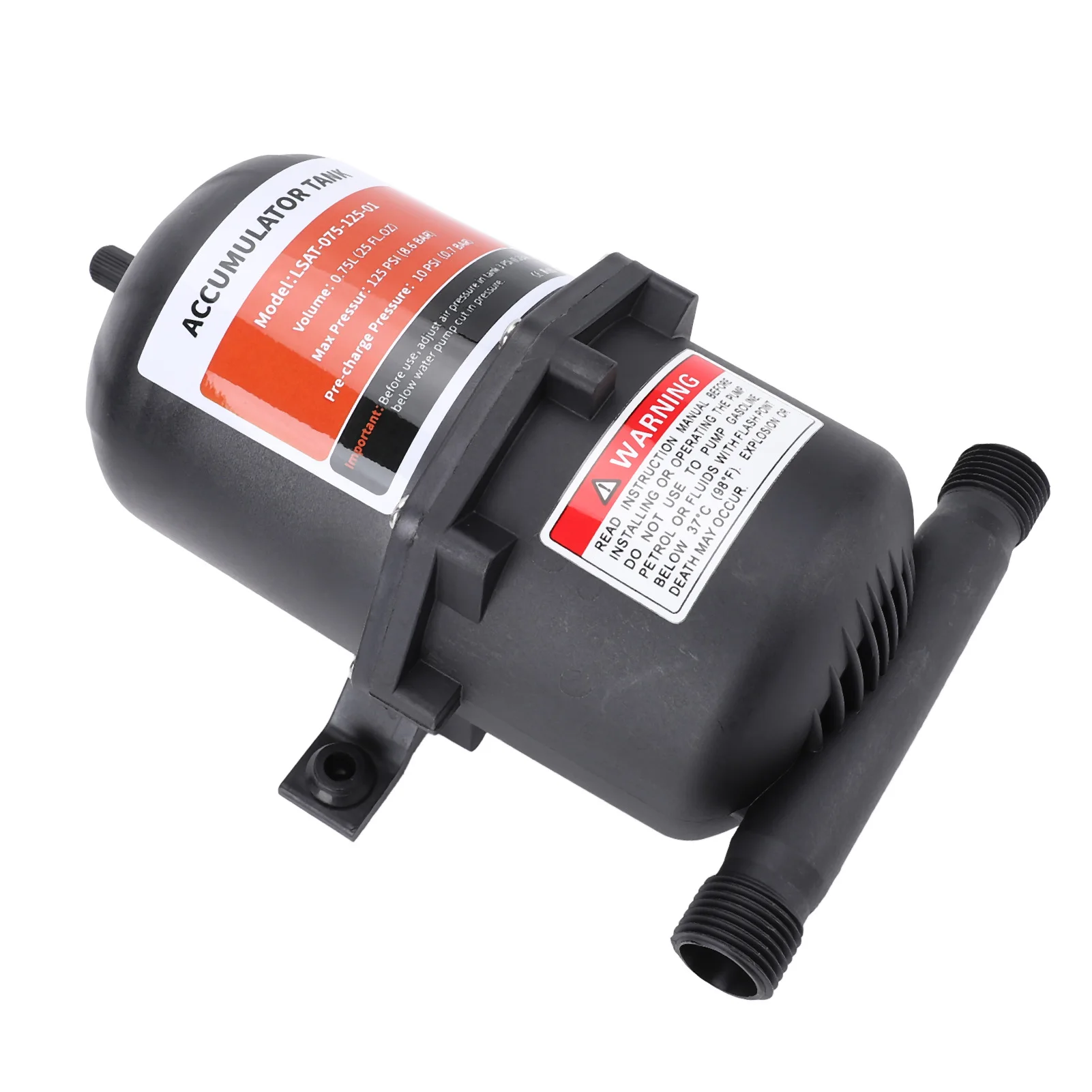 Small Pressure  Accumulator  1/2 Inch MNPT Car Tire Valve 0.75L High Efficiency Thread Connection for Liquid Conveying