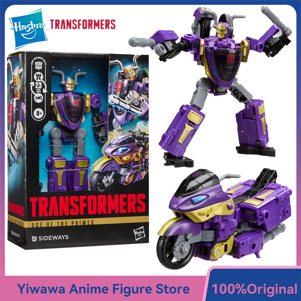 オリジナル新品ハズブロ トランスフォーマー エイジ オブ ザ プライム サイドウェイズ ミニコン2体付き 14.5cm ボイジャークラス アクションアニメロボットフィギュアおもちゃ