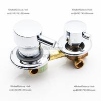 2/3/4/5 Ways Water Outlet Screw Thread Center Distance 10cm  Mixing Valve Brass Bathroom Shower Mixer Faucet Tap Cabin