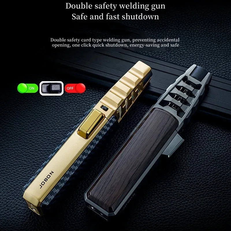 JOBON غاز البيوتان الشعلة أخف معدنية في الهواء الطلق يندبروف لهب أزرق يشعال 360 ° استخدم أدوات لحام مجوهرات المطبخ والشواء #5