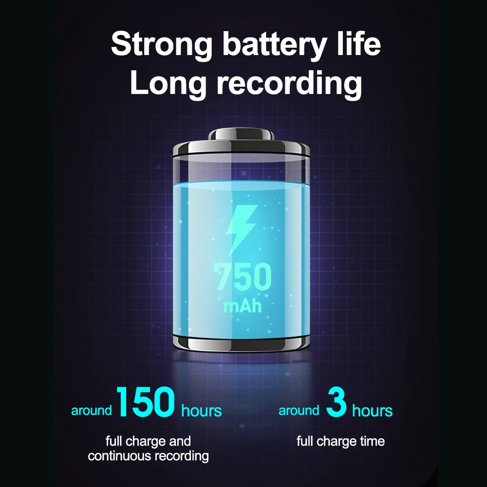 150Hours Ultra-thin Card Digtal Voice Recorder Oculta 32GB Mini Activated Professional Sound Record Micro Flash Drive Dictaphone