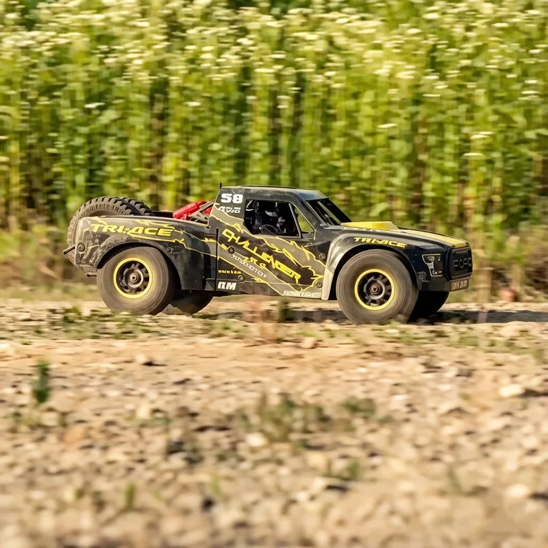 

Радиоуправляемая высокоскоростная внедорожная модель-трак Ford 1/6 с бесщеточным двигателем, имитация трехосного заднего моста, рама-конструктор для бездорожья, подарок