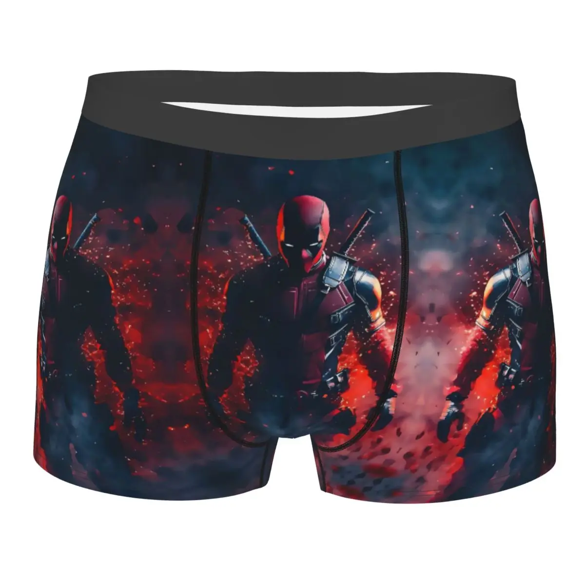 تخصيص ديدبول فيلم الملاكم السراويل للرجال 3D طباعة أنيمي الكرتون سراويل داخلية ملخصات لينة السروال