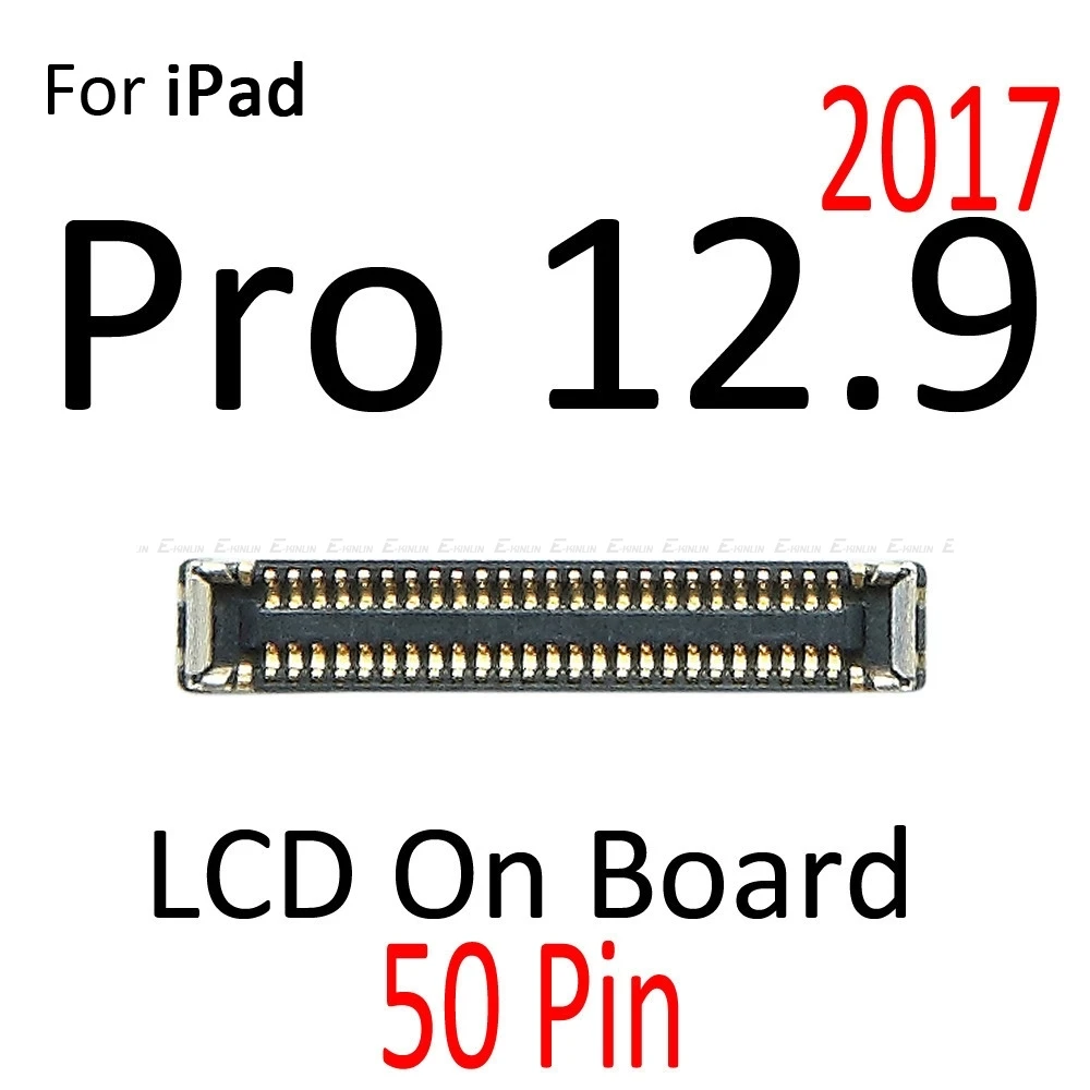 For iPad Pro 9.7 10.5 12.9 2015 2016 2017 2018 LCD Display Touch Screen Digitizer FPC Connector On Motherboard Flex Cable