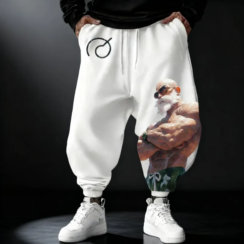 Dragon Ball Men's Pants Trousers Sweatpants Japanese Anime Master Roshi Autumn Winter Y2k Harajuku 100% Cotton Casual Leggings