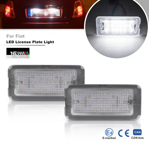 2x LED 라이센스 번호판 조명, 피아트 500 / C ABARTH 2009 2010 2011 2012 2013 2014 2015 캔버스 타르가 51800482 주차 램프