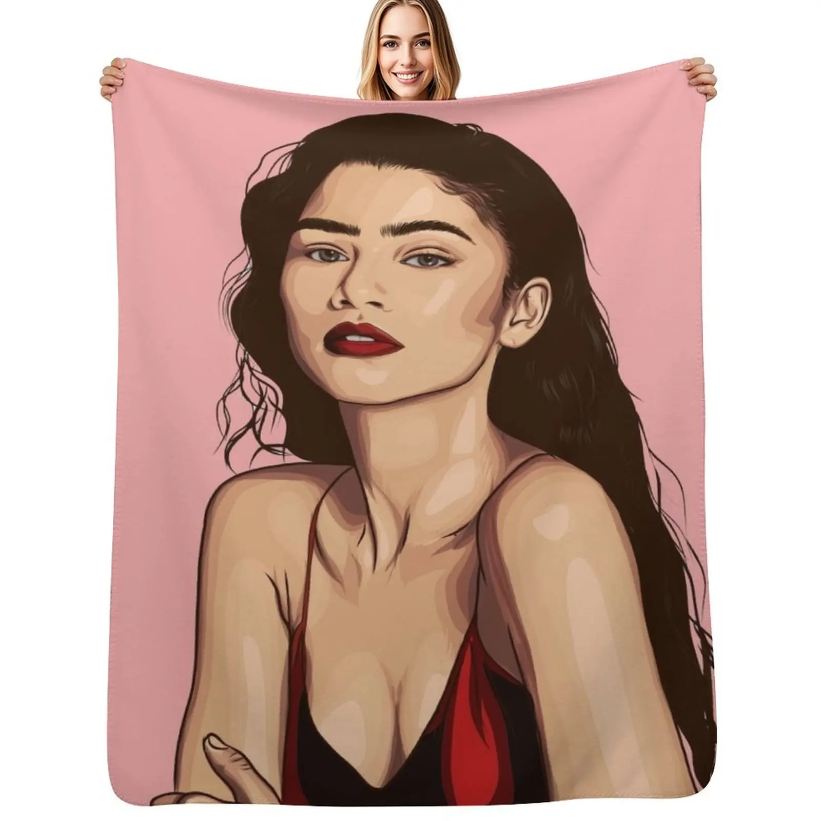 

zendaya Throw Blanket Luxury Throw Large Decorative Sofas warm winter Blankets