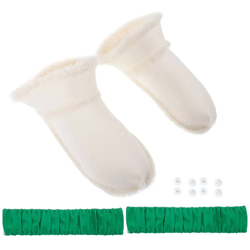 1 Pair Winter Shoe Inserts Warm Hole Shoe Covers Detachable Soft Insulated Insoles For Cold Weather Comfortable Non-Deforming
