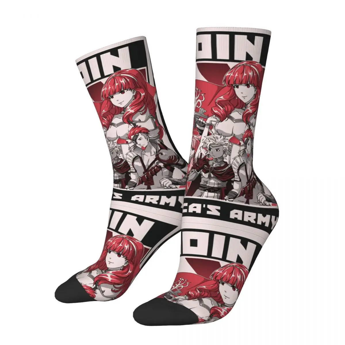 Hip Hop Vintage Crazy Men's compression Socks Unisex Fire Emblem Game Harajuku Seamless Printed Funny Novelty Happy Crew Sock