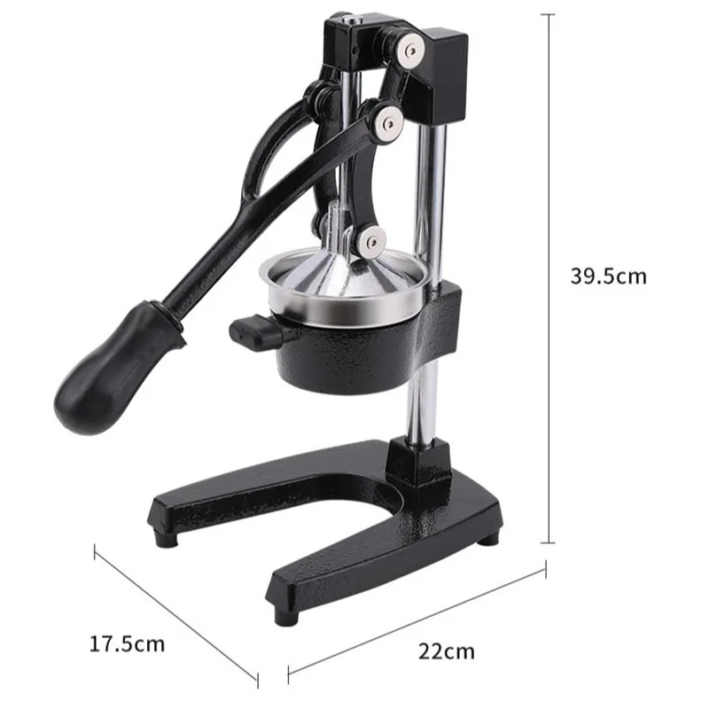 Manual Citrus Juicer Heavy Duty Hand Press Orange Squeezer Countertop Fruit Press for Home Commercial Use Stainless Steel