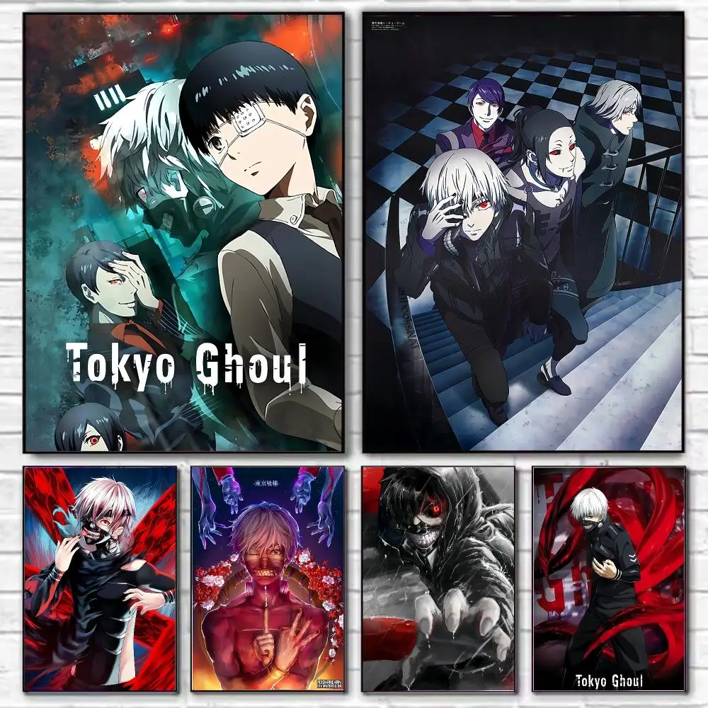 Anime T-Tokyo G-Ghoul Poster Stylish Wall Art Print for Living Room Bedroom Study Office Café Home Decor Modern Gift