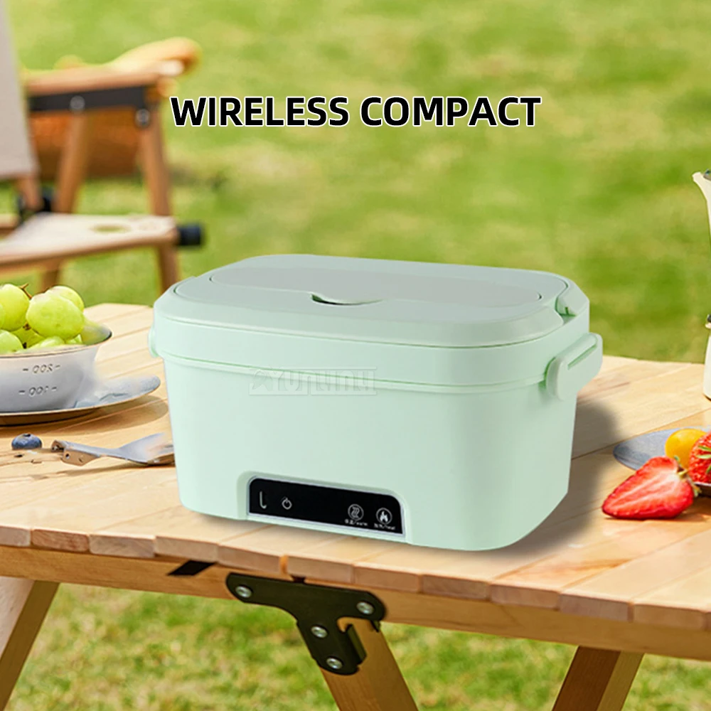 Tragbare isolierte Lunchbox, kein Wasser, kabellose Heizfunktion, Aufbewahrung von frischen Lebensmitteln, Boite A Lunche Chauffant Electrique