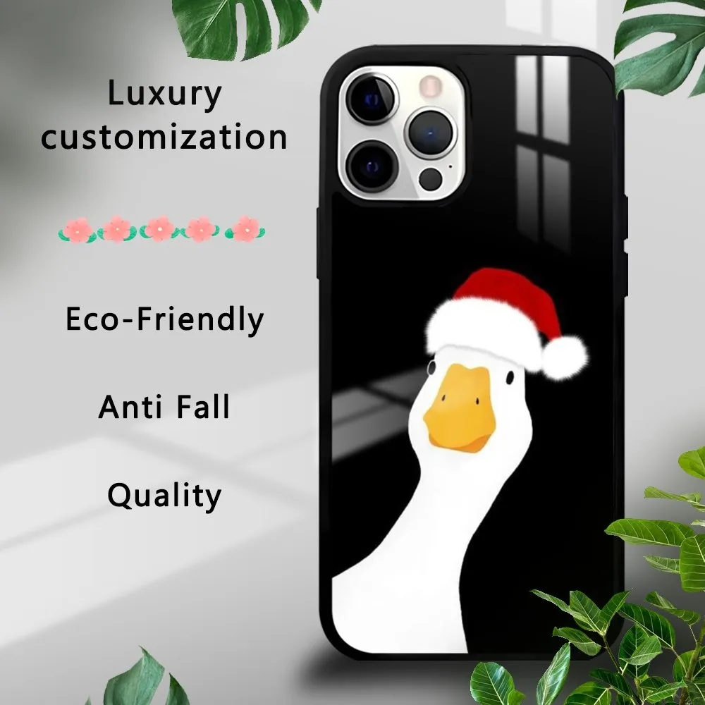 Cartoon Duck G-Goose Game Phone Case For iPhone 16 15 14 13 12 11 Pro Xs Max Mini Plus Celulares Hard Funda