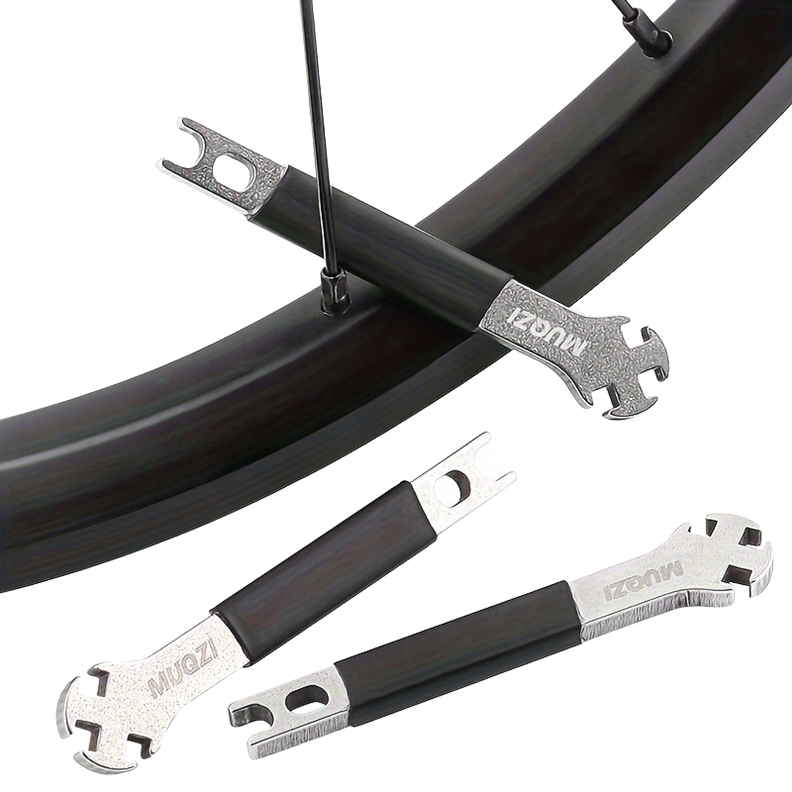1 Stück Edelstahl Speichenschlüssel für Mountainbike Felgenspannungseinstellung Reparatur Multifunktionales Fahrrad-Speichenwerkzeug