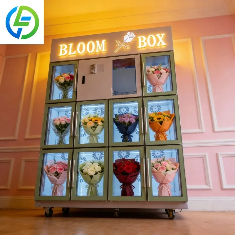 FL Customized Wholesale New Design Wholesale 8 PCS in Stock Intelligent Machine for Street Flower Vending Machine