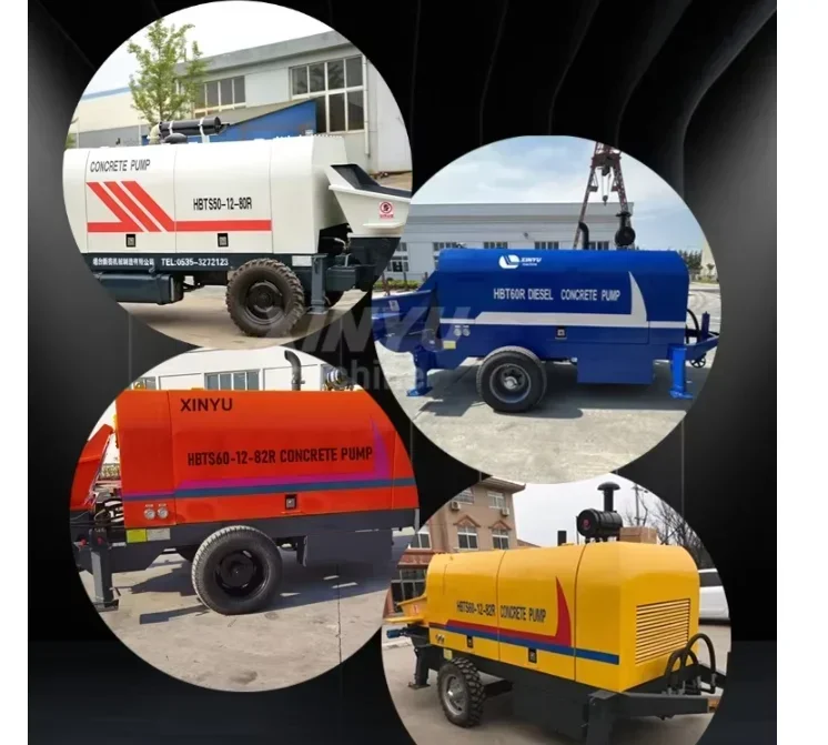 Factory Price Small Diesel Concrete Mixer Pump High Efficiency 10CBM/h Output Truck Mounted Concrete Pump for House Building