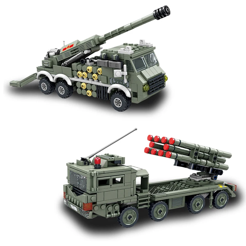 

MOC Military AR3 Remote Rocket Gun Model Building Block Vehicle Cannon Boy Assembly Brick Toy Birthday Gift