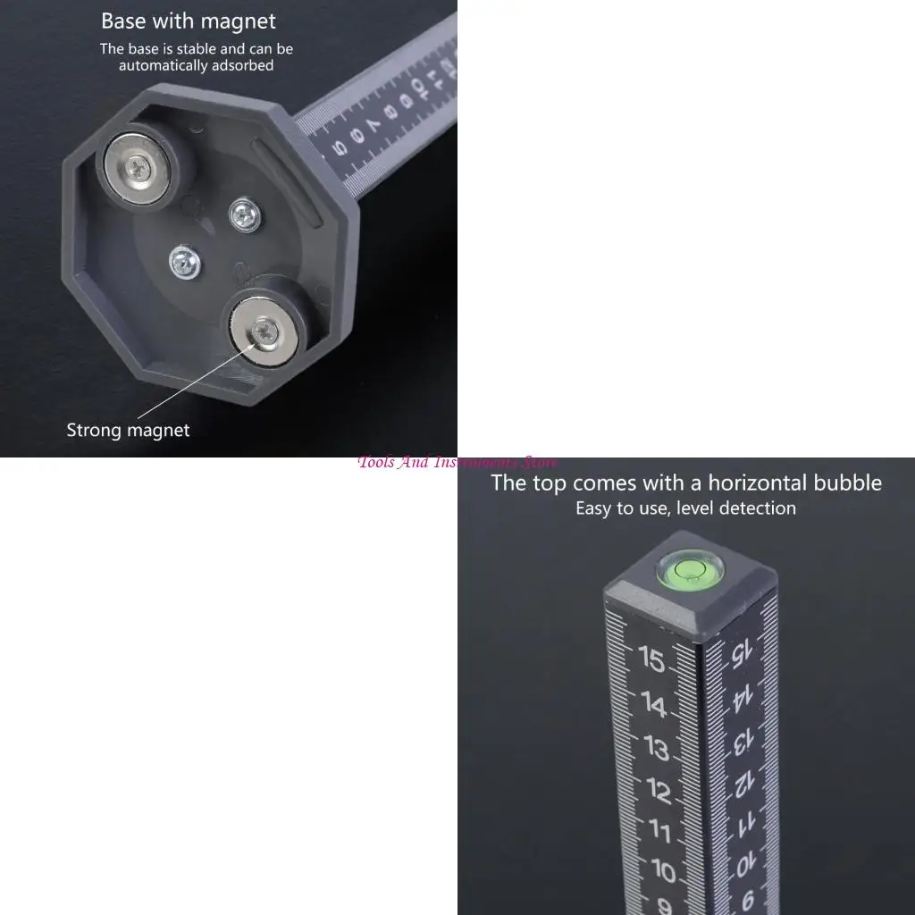 

Precise Contouring Ruler for Ceramic Tile Leveling Installation Lightweight Aluminum Alloy Body with Double Level Bubble C7AC