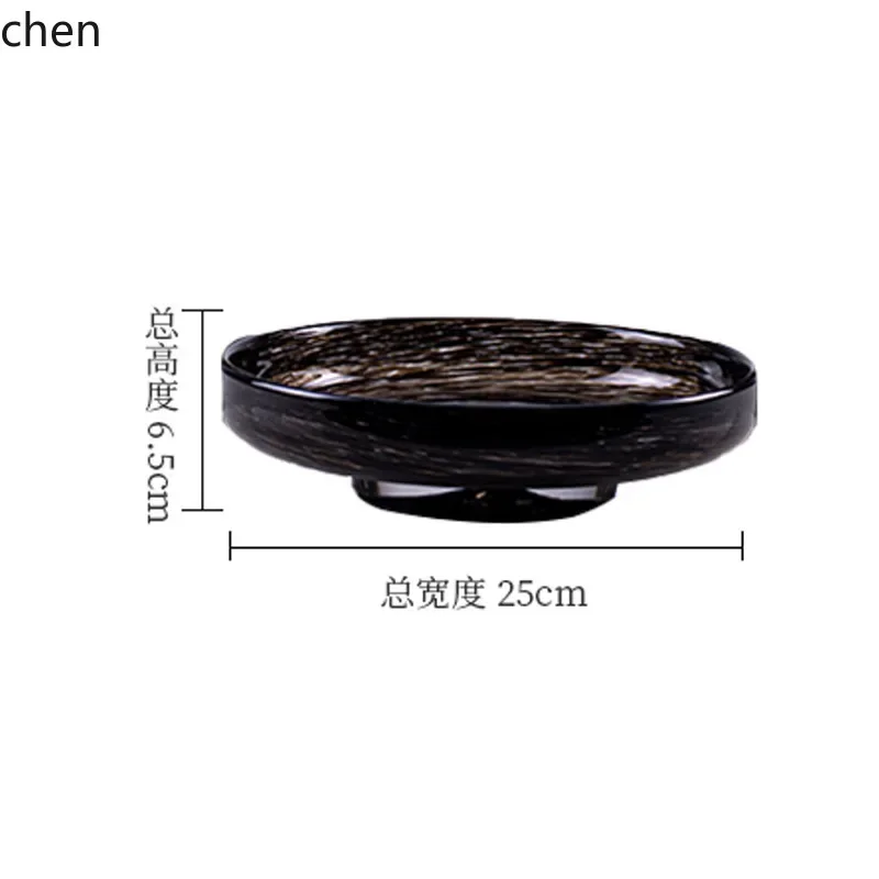 

L15- glass vase flower vessel living room dining table fruit plate vase ornaments