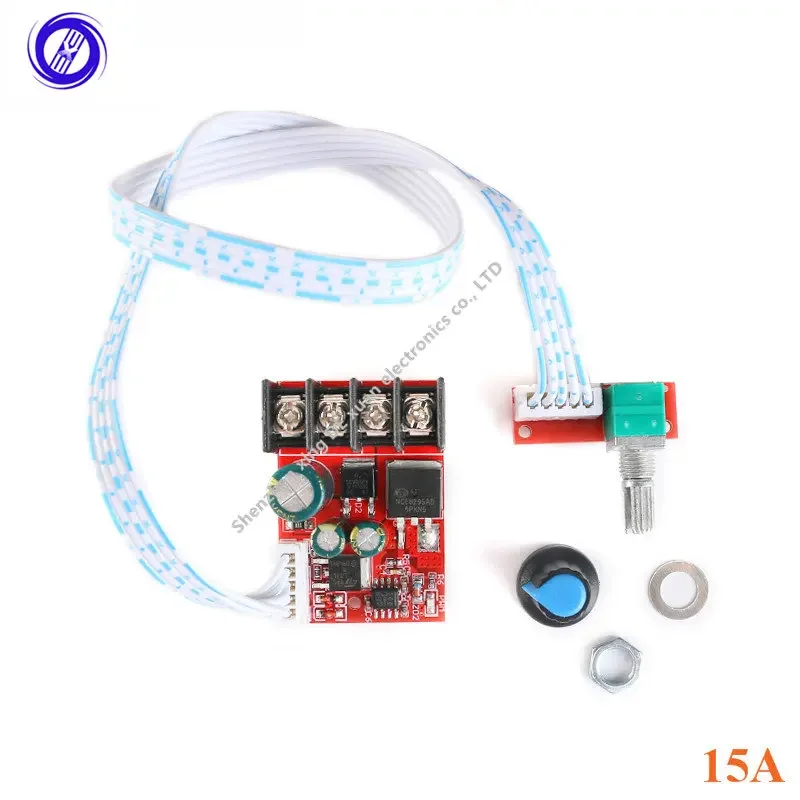 1pcs High-power DC Motor Speed Controller Governor Stepless Speed Regulator Control Drive Board Module 15A 10V-50V 5V-26V