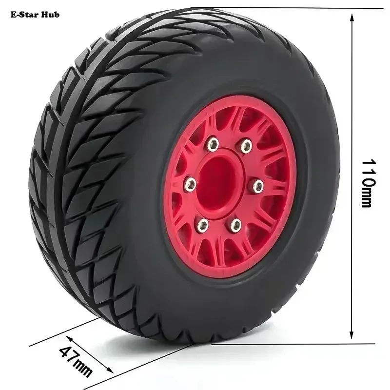 E-Star Hub E-Star Hub4PCS 1/8 1/10 3 Adapters 12MM 14MM 17MM Tires Universal Wheel RC Model Short Course Truck General Road Tire