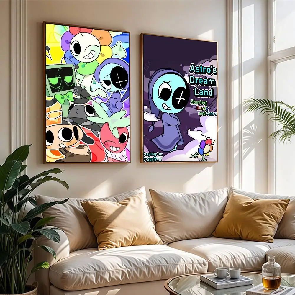 Adventure game D-Dandys W-Worlds Poster Printing Suitable For Wall Decoration Cafes Living Rooms Bed Room