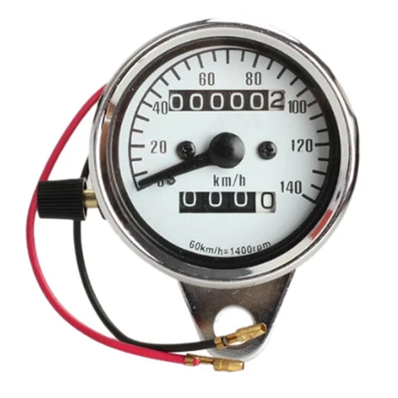 Motorcycle Mini Electronic Speedometer with Odometer Night Light