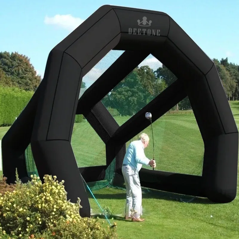 Inflatable Golf Simulator Training Cage Tent Sport Game Baseball Inflatable Batting Cage Inflatable Golf Cage