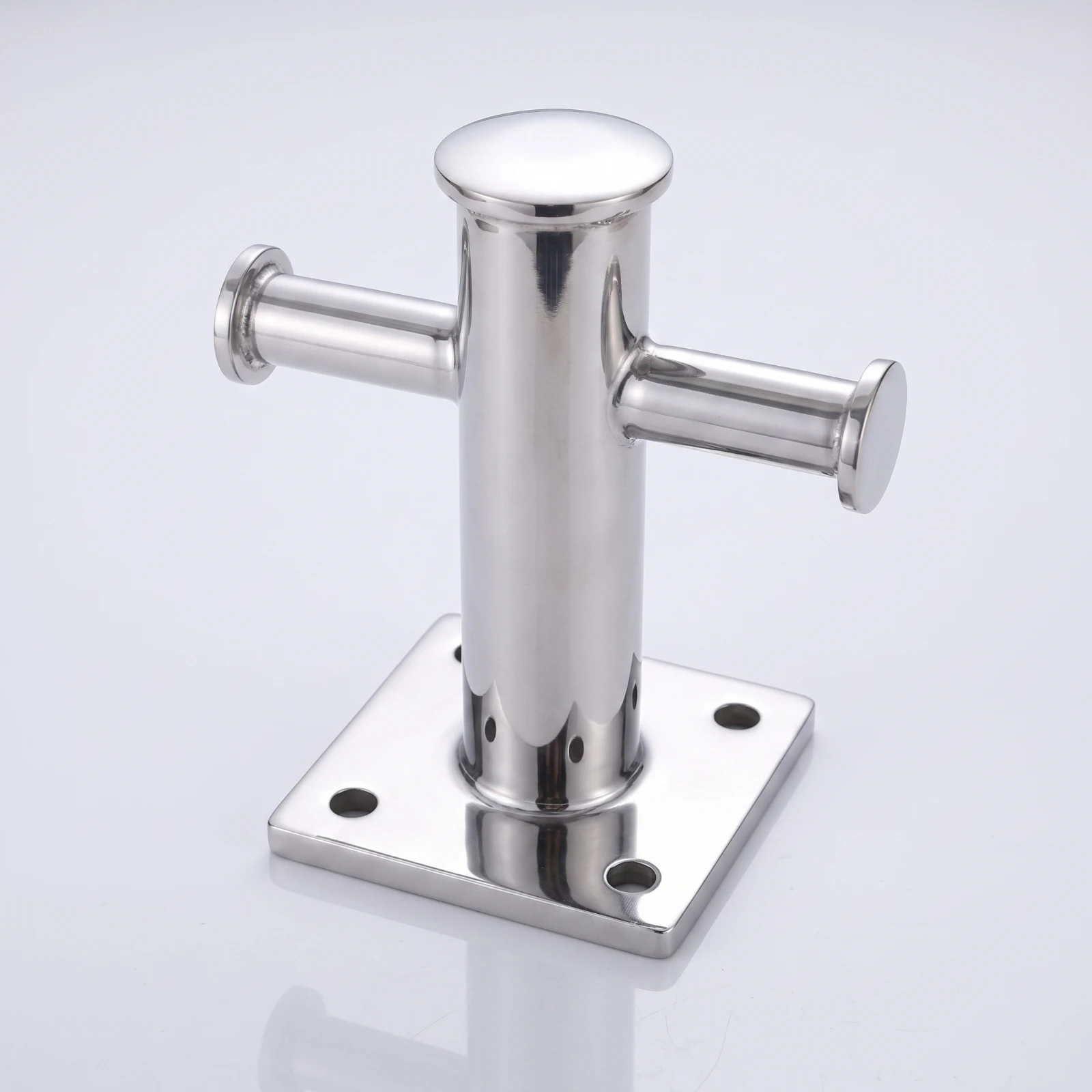Mooring Bollard 316 Stainless Steel Dock Bollard Fitting Heavy-Duty Slimline for Yacht Owners, Docks, Marinas