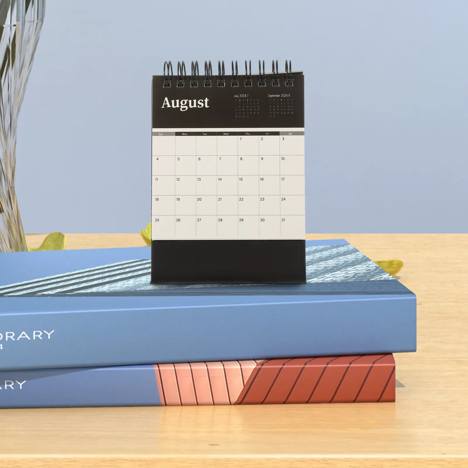 

Desk Calendar 2024 Simple Style Thick Paper Desktop Mini Flip Calendar Office Home Daily Monthly Organizer Office Accessories