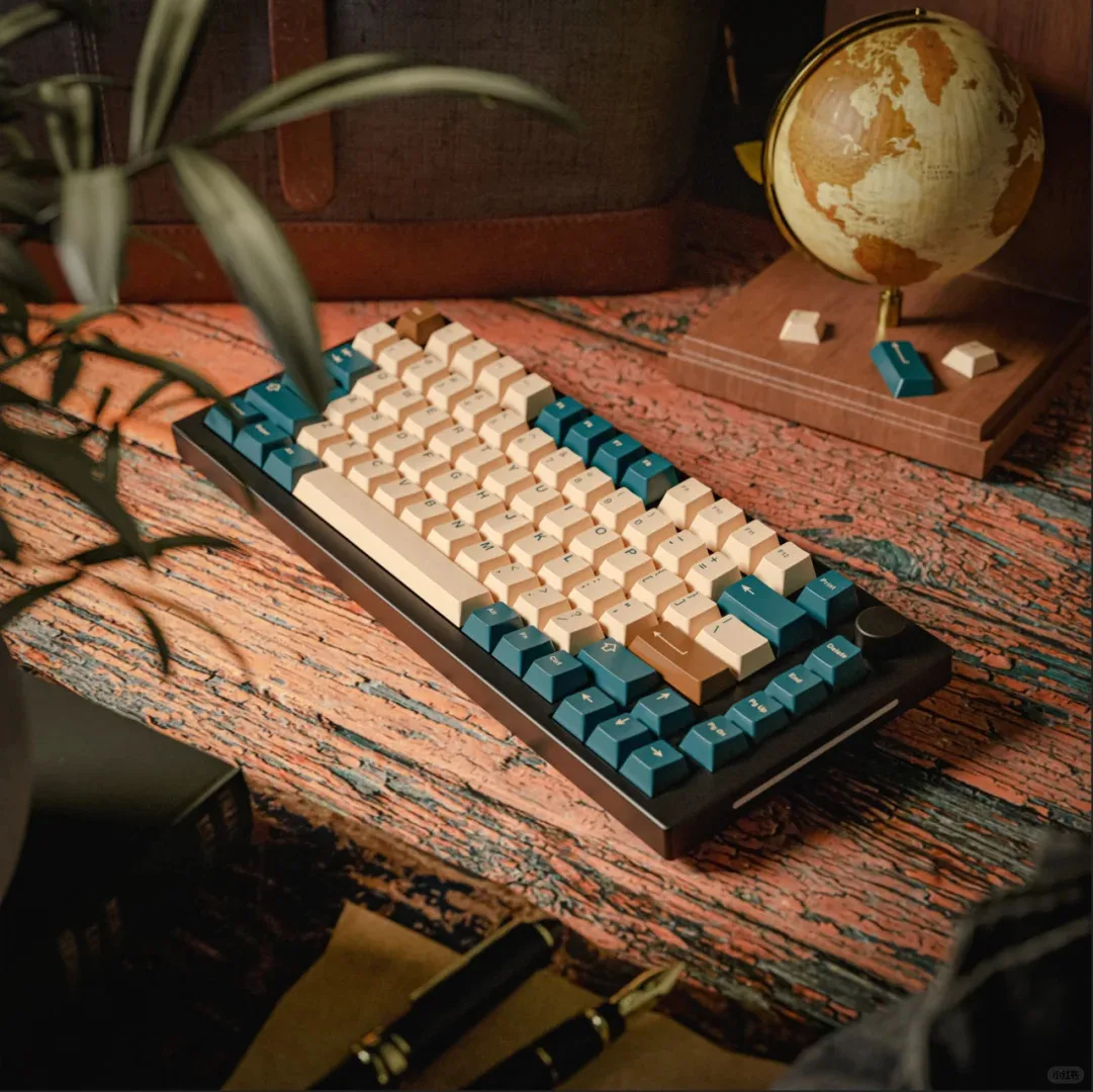 Gmk Earth Tones Keycaps, Pbt None Sublimation, Keycaps pour clavier mécanique, btInviter Set, Retro Green Keycaps