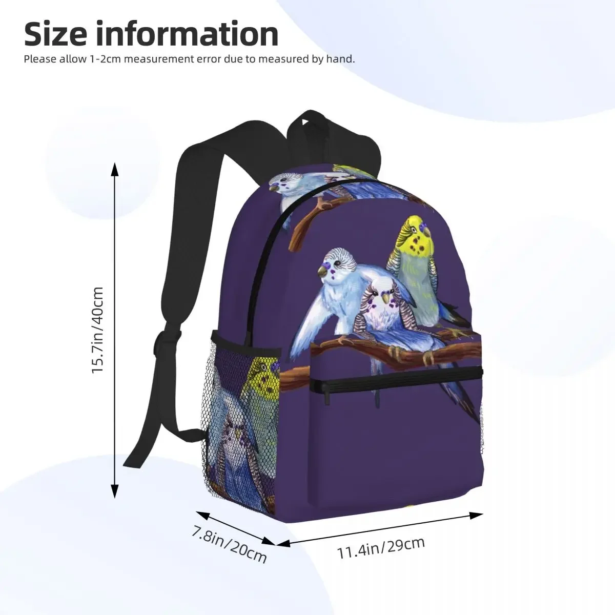 Zaino Budgie Boy Band Zaino per bambini di grande capacità Borsa da scuola Borse a tracolla per uomo donna
