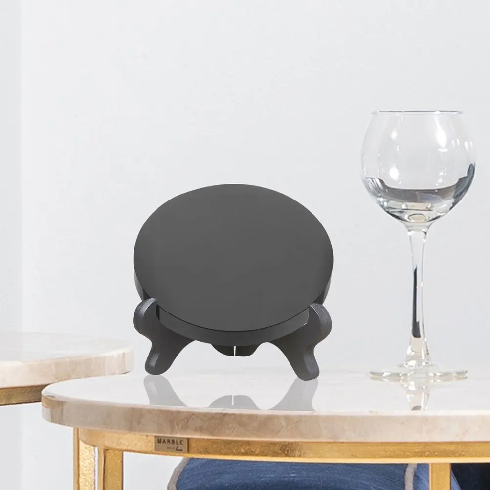 

1pc Obsidian Divining Mirror Black Scrying Decorative Round Stone Home Decor Goth Circle Gift for Family Spouse Mother Father