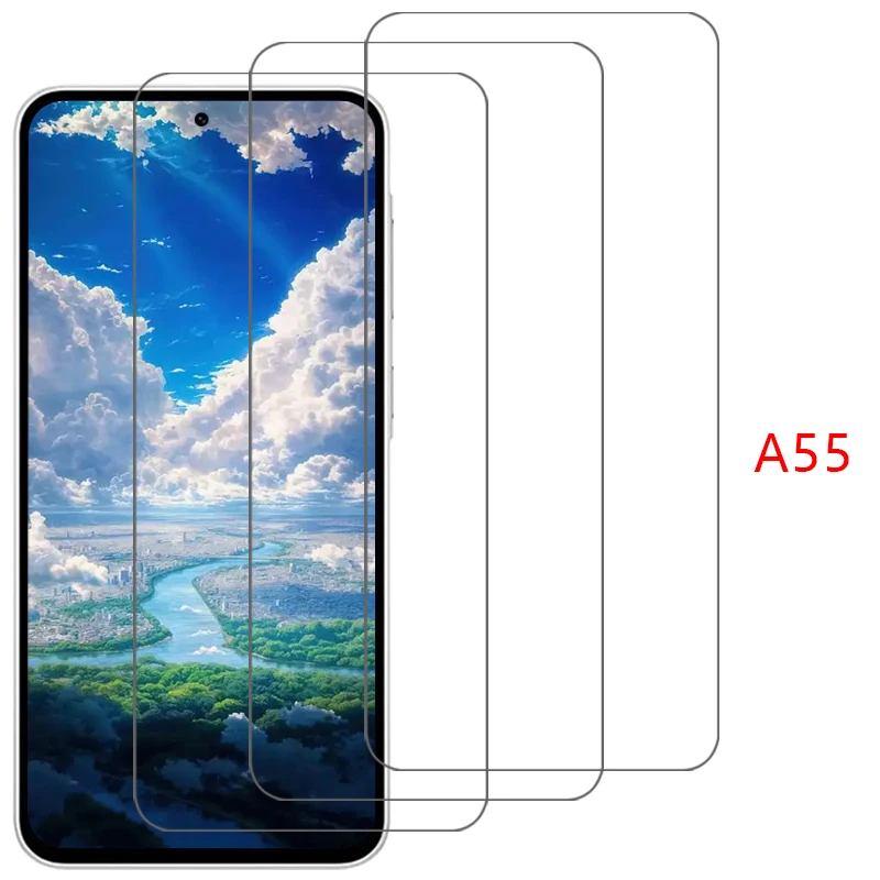 protective tempered glass for samsung galaxy a55 5g screen protector on samsunga55 galaxya55 a 55 55a film samsumg galxy glaxy