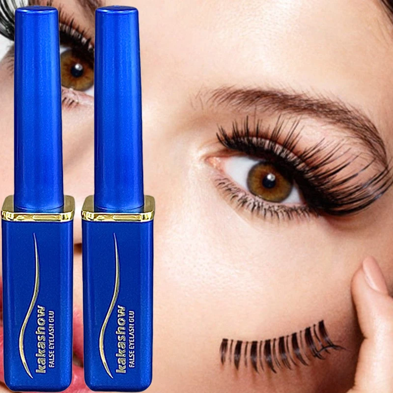 Kakashow Kleber für falsche Wimpern, schnell trocknend, transparent, unsichtbar, spurlos, milder und stark klebender Kleber