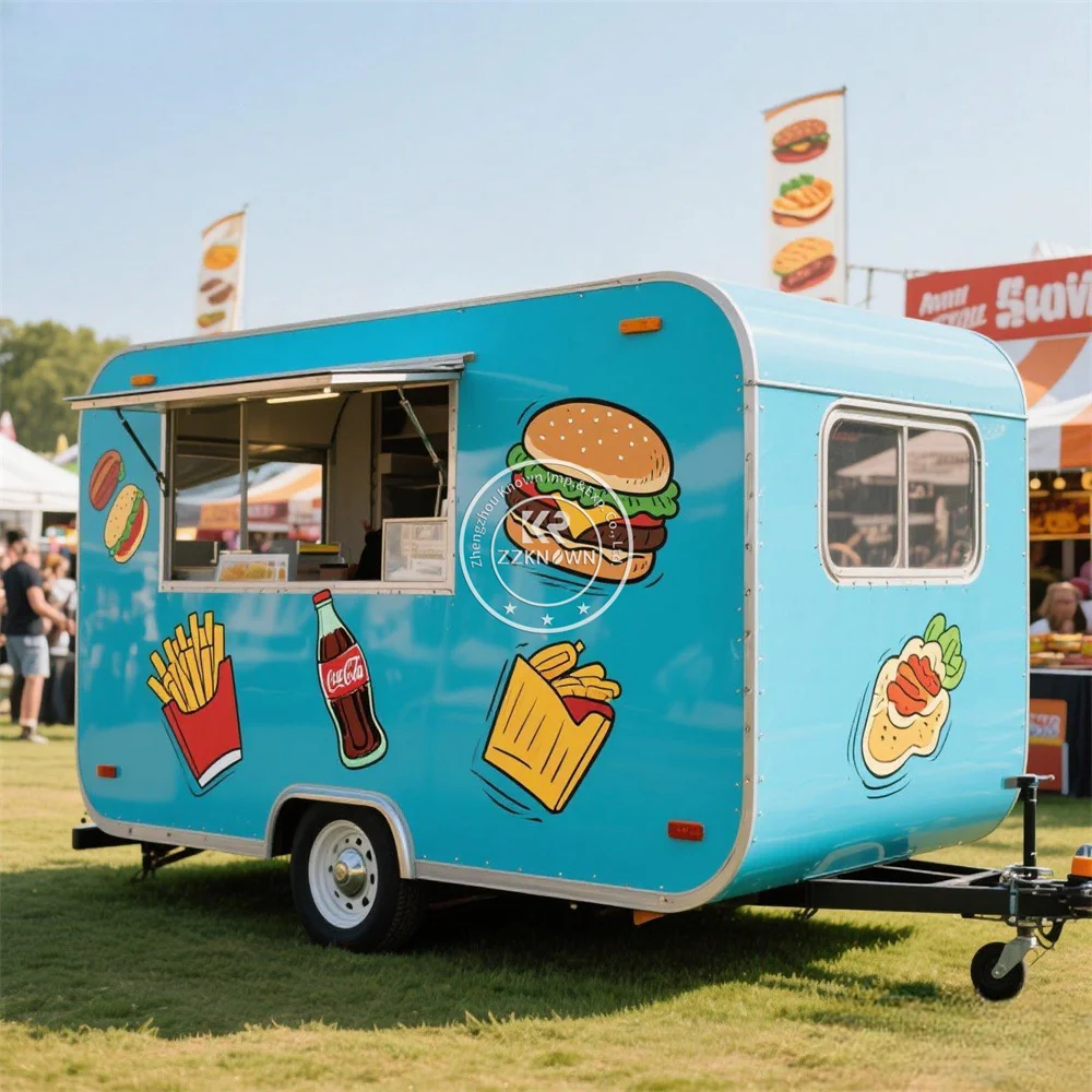 

Australia Standard Pizza Fast Food Trailer Mobile Kitchen Concession Ice Cream Coffee Kiosk Street Food Truck For Sale