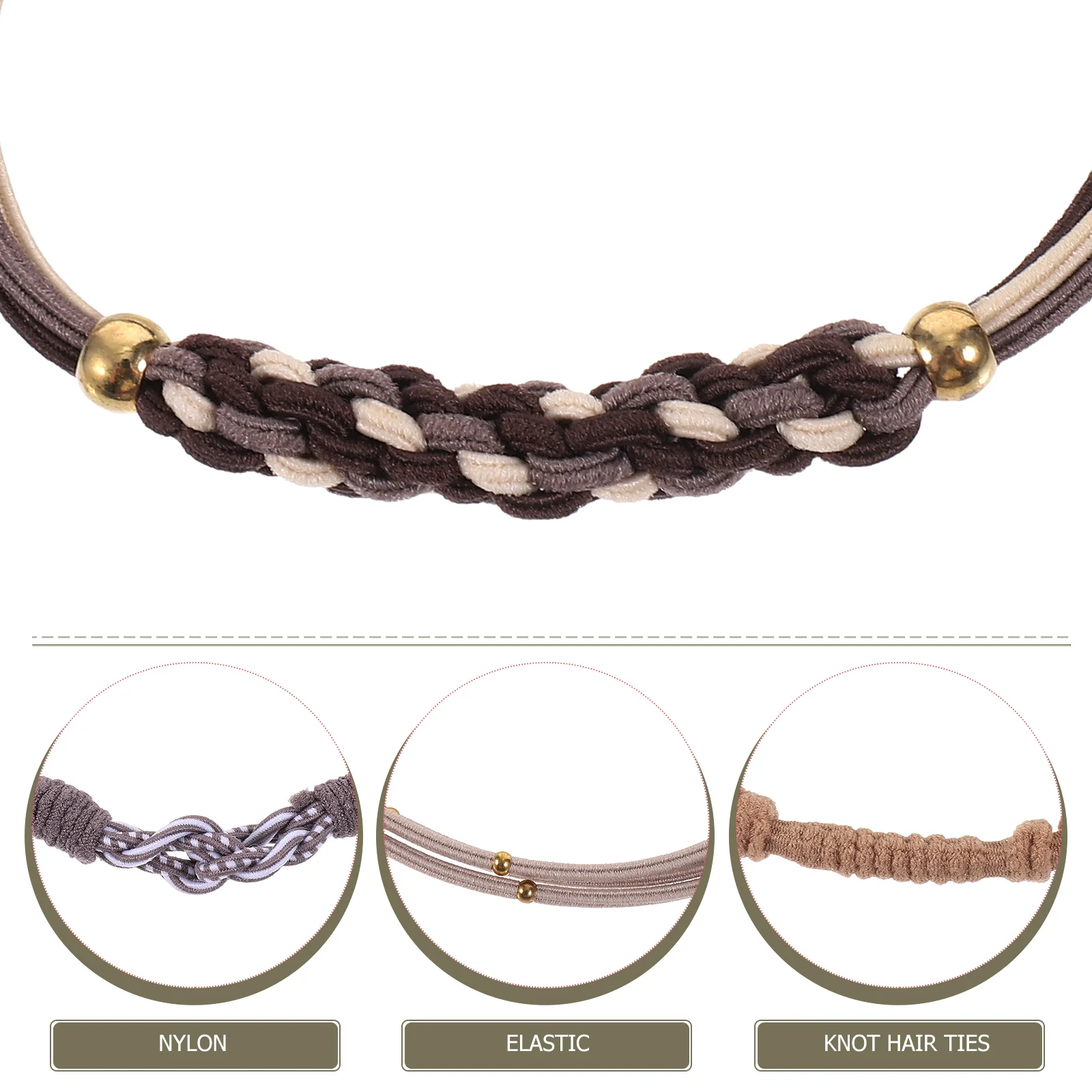 

Elastic Ties Women Girls Ring Elasticity Nylon Ponytail Cuffs Hair Accessories Bracelet Scrunchies