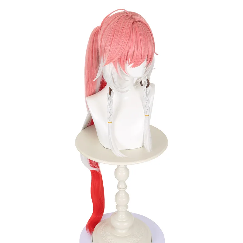 Peluca de Cosplay sintética, cuero cabelludo Natural, pelo largo liso superior para fiesta, Halloween, uso diario, fibra resistente al calor