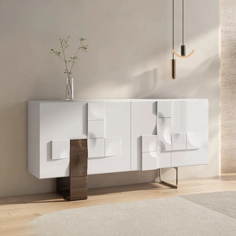 Kabinet samping kayu solid Nordik