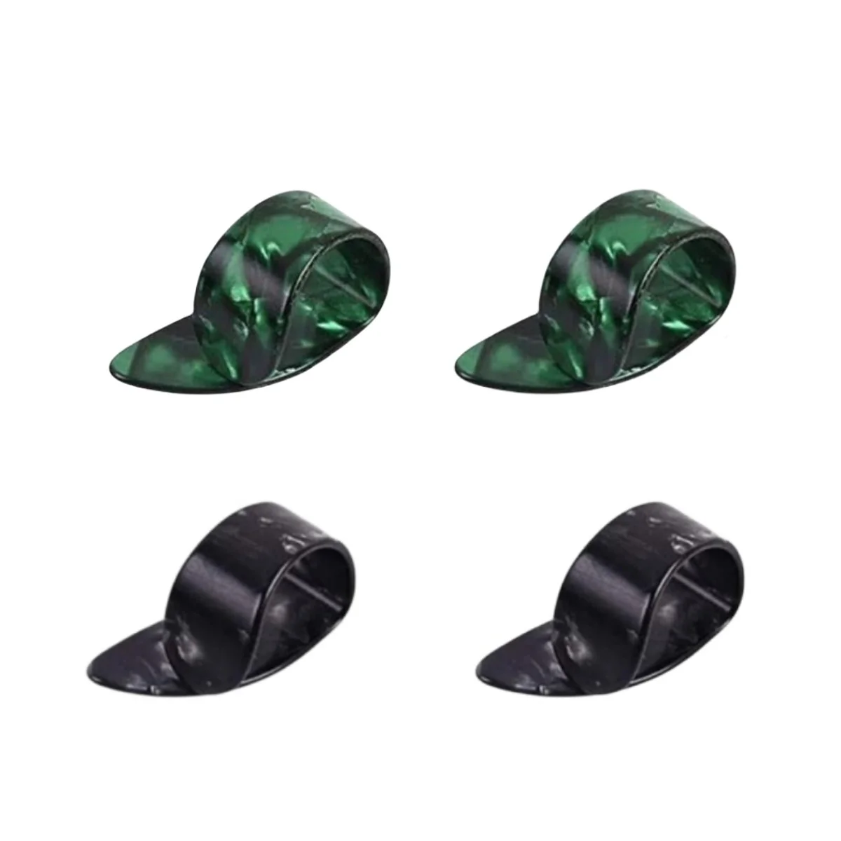 Miwayer 4pcs Guitar PicksGuitar Thumb Finger Picks Celluloid Picks Plectrums for Electric & Acoustic Guitars, Ukulele, Bass