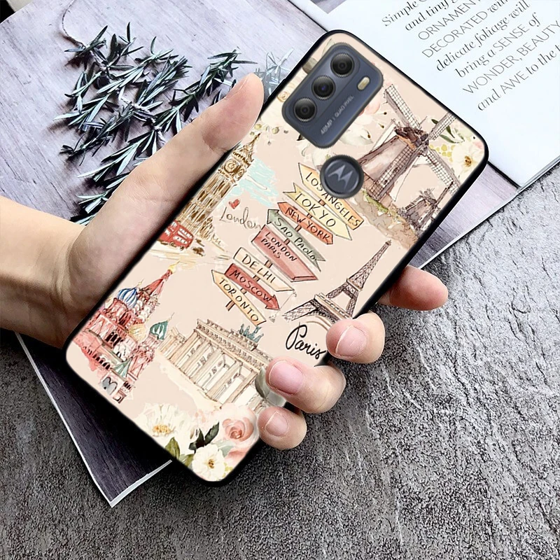 Travel New York London Phone Case ForMoto Edge 50 40 Pro Edge 40 30 Ultra Neo Fusion G Power G Stylus G Play E32 E20 E40