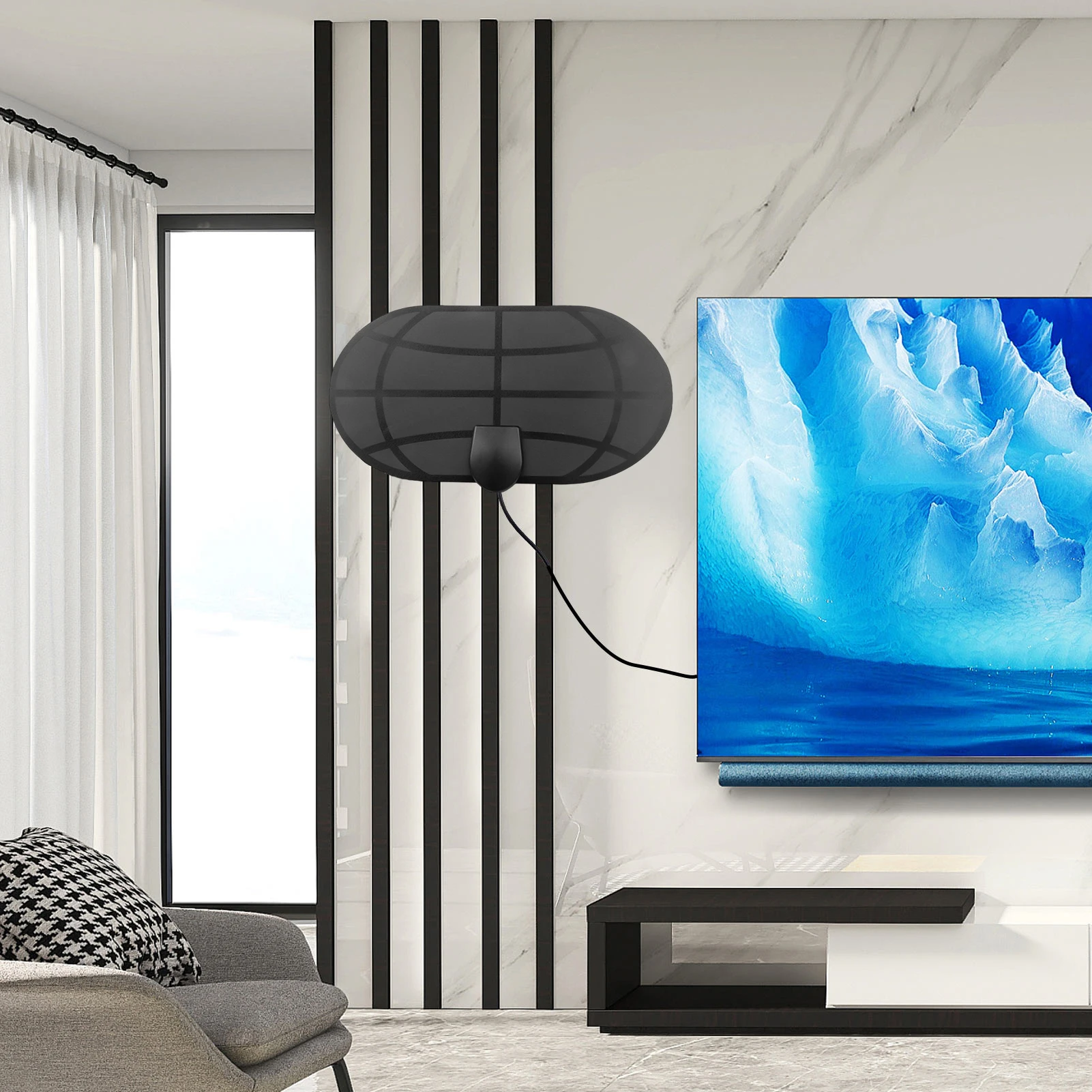 Усиленная цифровая ТВ-антенна 4K, усилитель сигнала цифрового телевидения, аксессуары для телевизоров