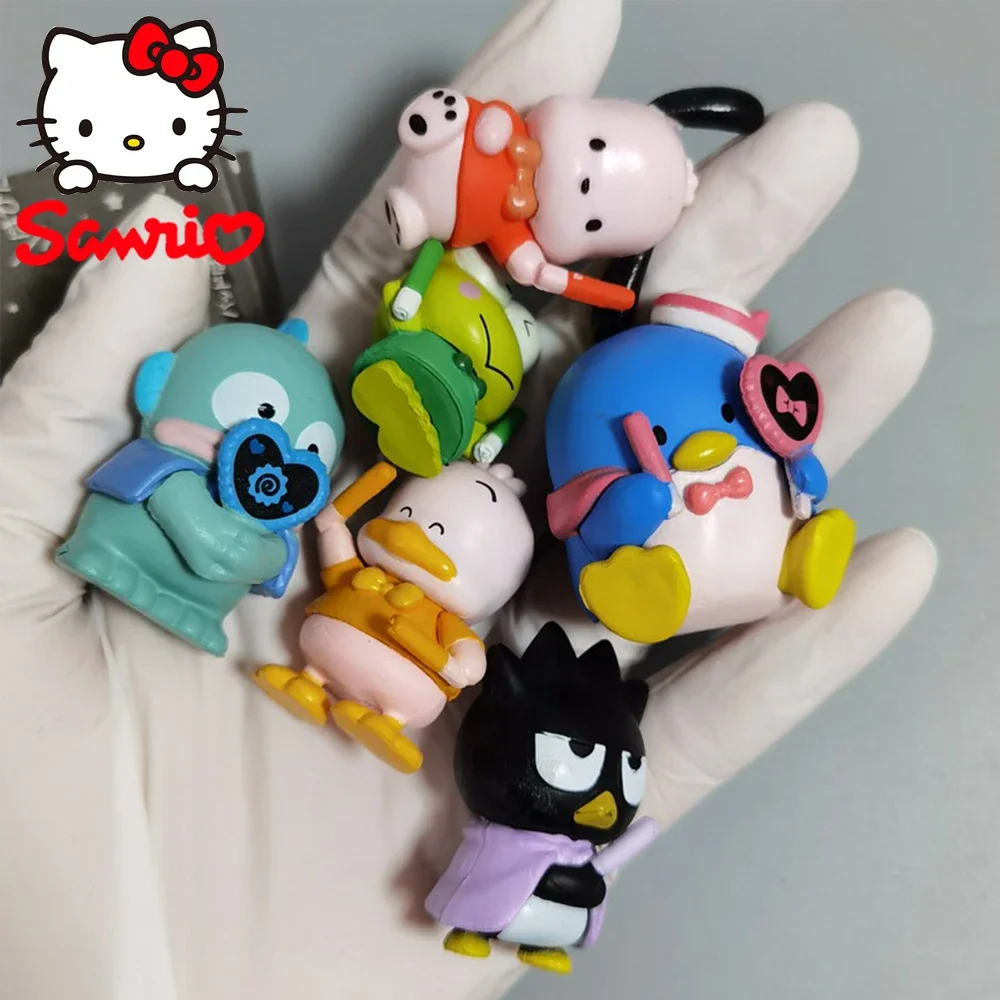 Pochacco Sanrio 4Cm Figure BadBadtz－maru KEROKERO KEROPPI Anime Kawaii Cute Toy Action Collection Pvc Materials Gifts Children