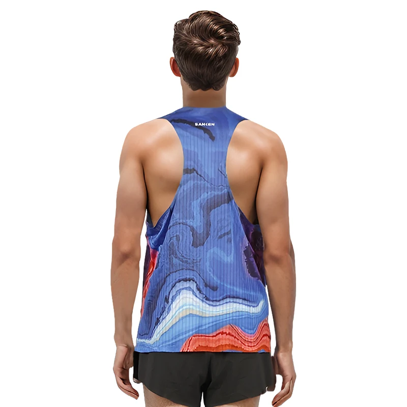 

Marathon Running Sports Vest Sanken Qui Dry Breathable Thin ex Sl Glue Youth Faion Polyester Fiber Summer Thin