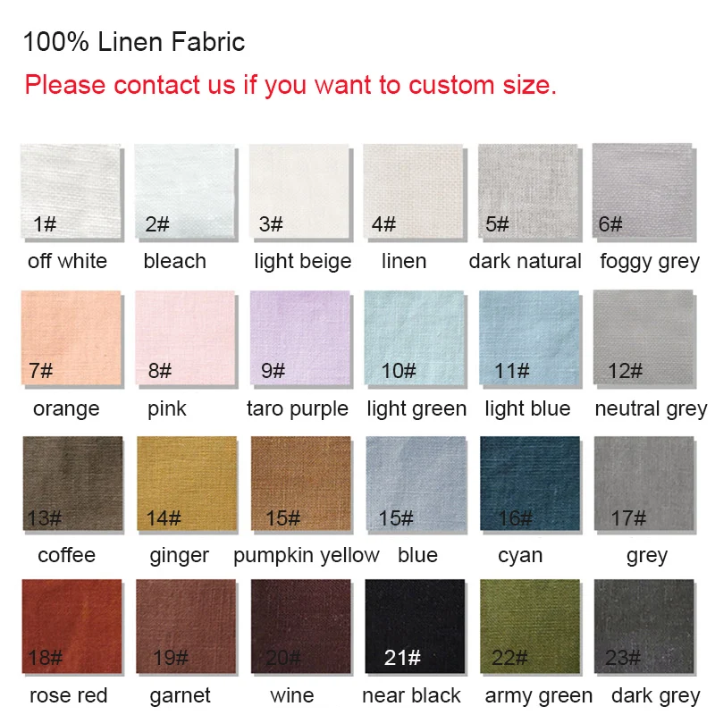 100% Pure Linen Soft Fabrics For Sewing Diy Handmade 280x50cm