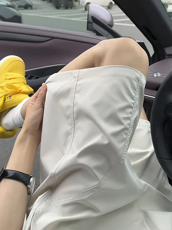

American Style Quick Dry Sports Shorts Men's Spring Summer Thin Basketball Ice Silk Pants Outdoor Running Fitness Casual Five...