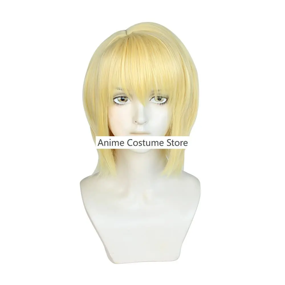 Anime hunterscine hunter Kurapika Costume Cosplay Phantom Troupe parrucca Blue Printing Cape Uniform uomo donna Halloween Carnival Suit